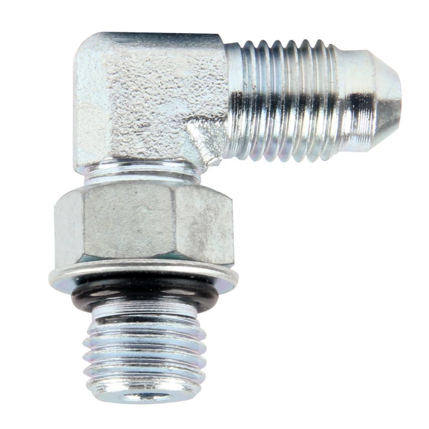 ALLSTAR PERFORMANCE ALL50035 Adapter Fittings -4 to 7/16-20 90 Degree 2pk