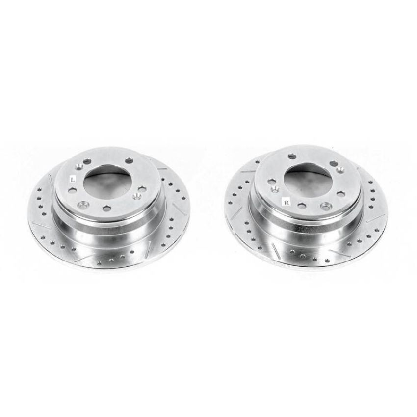 PowerStop JBR1526XPR PowerStop Evolution Performance Drilled, Slotted & Plated Brake Rotor Pair