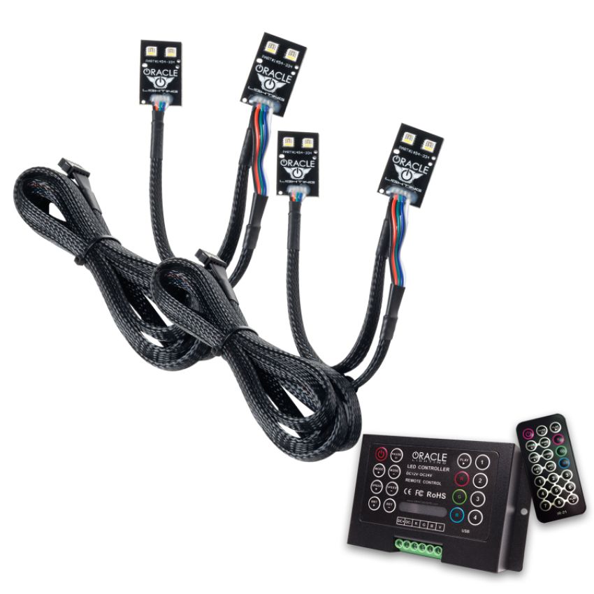 Oracle Lighting 1454-333 2021 Ford Bronco Sport ColorSHIFT(tm) RGB+W DRL + Halo Upgrade