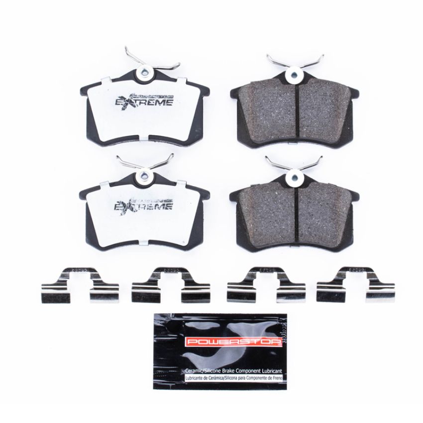 PowerStop Z26-340 PowerStop - Z26 Performance Carbon-Fiber Ceramic Brake Pads with Hardware Kit