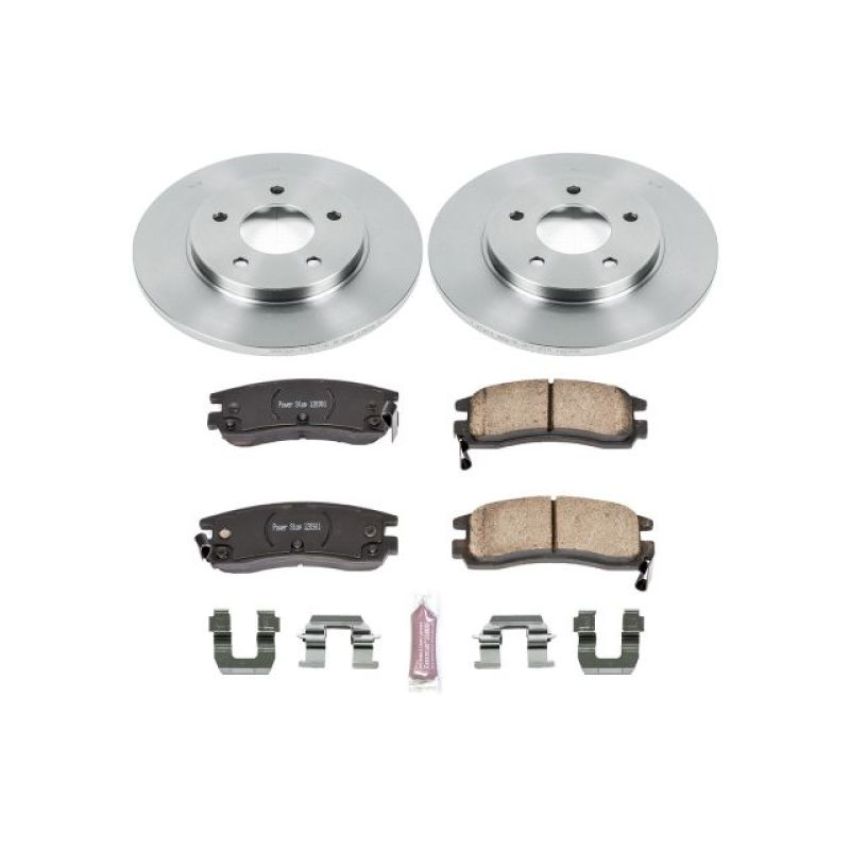 PowerStop KOE5484 OE Stock Replacement Low-Dust Ceramic Brake Pad and Rotor Kit
