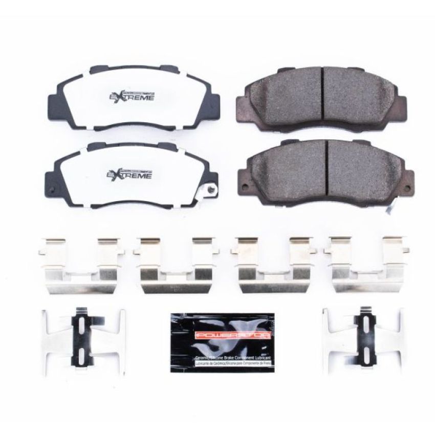 PowerStop Z26-503 PowerStop - Z26 Performance Carbon-Fiber Ceramic Brake Pads with Hardware Kit