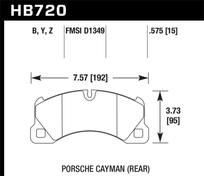 Hawk Performance HB720Z.575 Performance Ceramic Disc Brake Pad