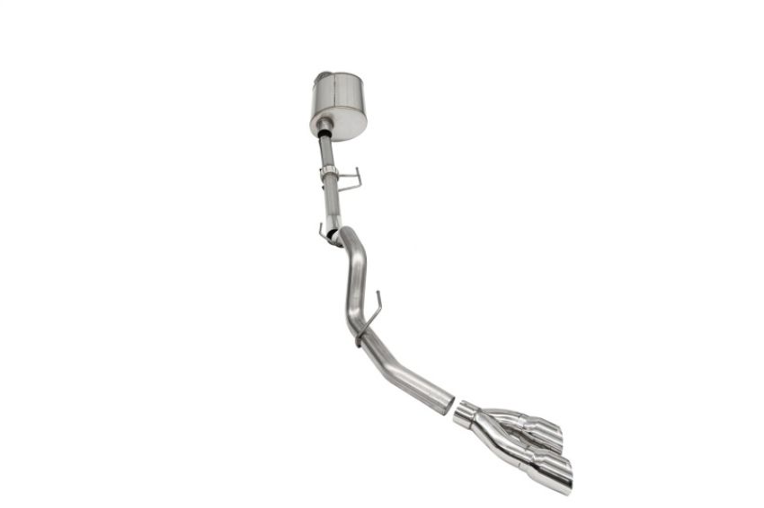 CORSA Performance 21163 Corsa 2021-2024 Ford F-150 Regular Cab/ 8in Bed 3.5L V6 Sport Cat-Back Single Side Exit-Polished