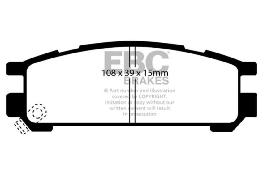 EBC Brakes DP2821 Greenstuff 2000 Series Sport Brake Pads