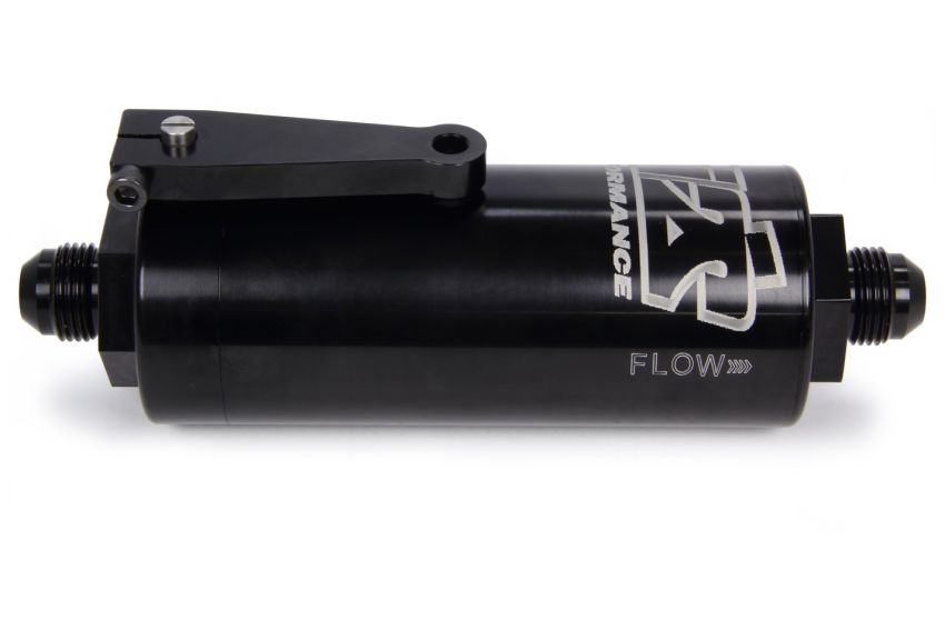 Ti22 PERFORMANCE TIP5508 8 AN Fuel Filter With Shutoff Black 100 Micron