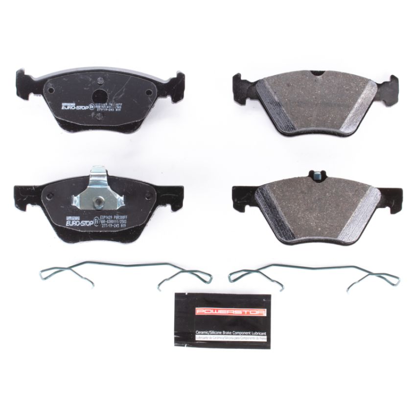 PowerStop ESP1429 EuroStop ECE-R90 Certified Brake Pad Set