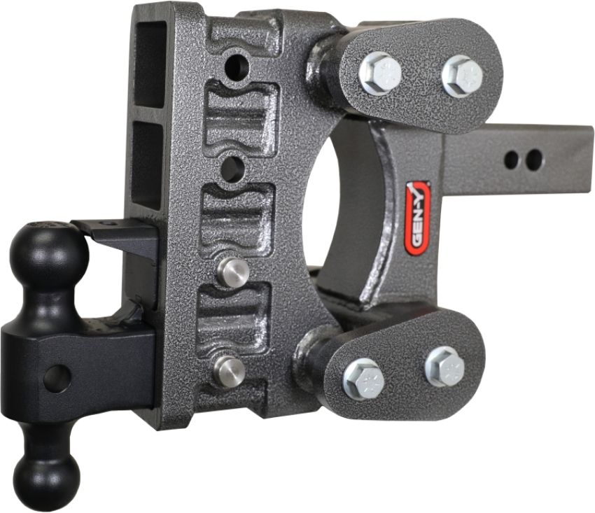 GEN-Y Hitch GH-2124 Gen-Y The Boss Torsion-Flex 2.5in Shank 6in Drop 3.5K Hitch w/GH-0161 Dual-Ball/Pintle Lock