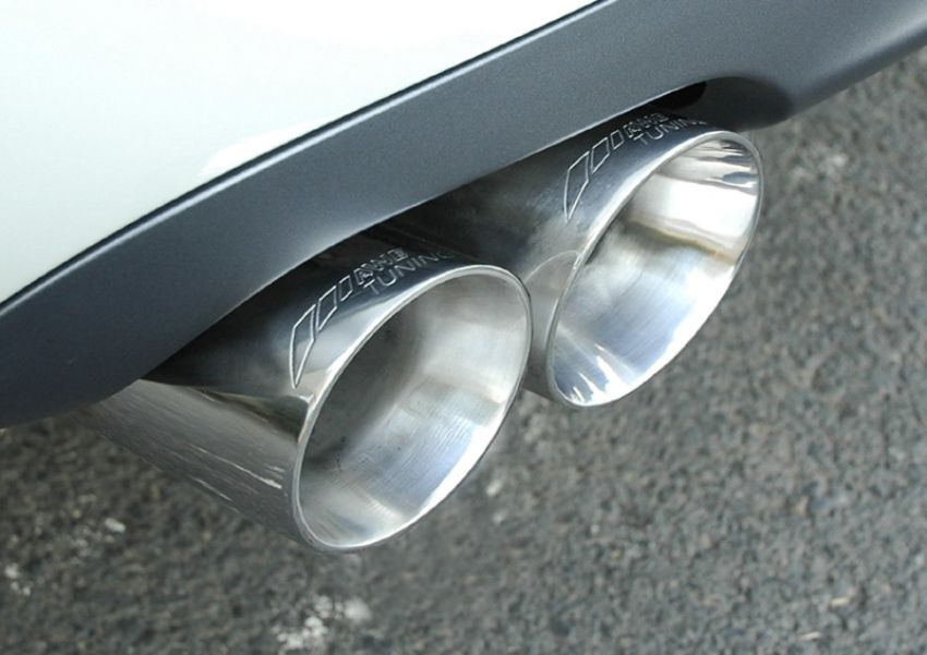 AWE Tuning 3020-42010 Audi B7 S4 Track Edition Exhaust - Polished Silver Tips