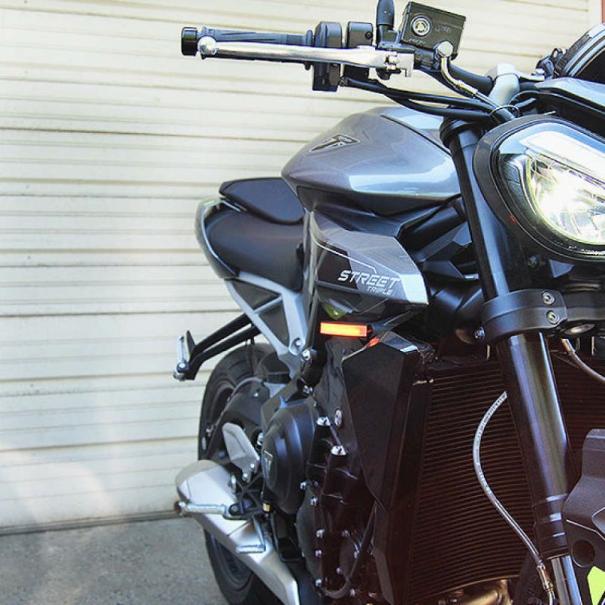 New Rage Cycles STREET-FB-24 2024 Triumph Street Triple Front Turn Signals