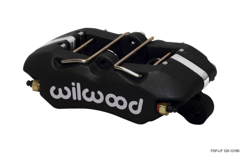 Wilwood 120-12160 Caliper-Dynapro Low-Profile 5.25in Mount - Blk Ano 1.12in Pistons .81in Disc