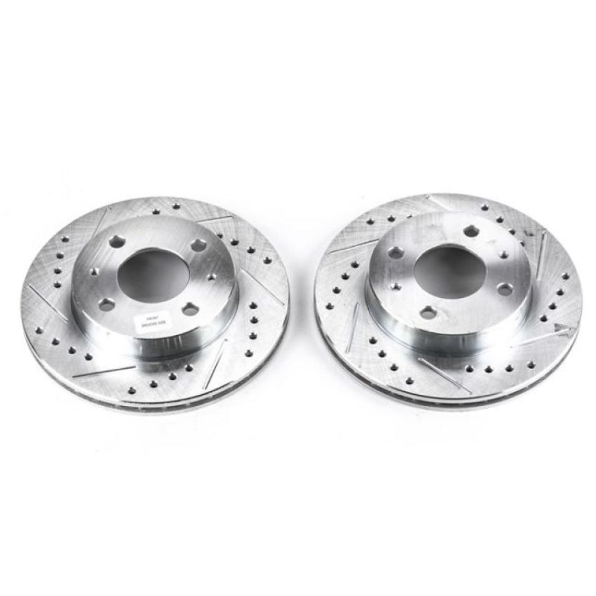 PowerStop JBR753XPR PowerStop Evolution Performance Drilled, Slotted & Plated Brake Rotor Pair