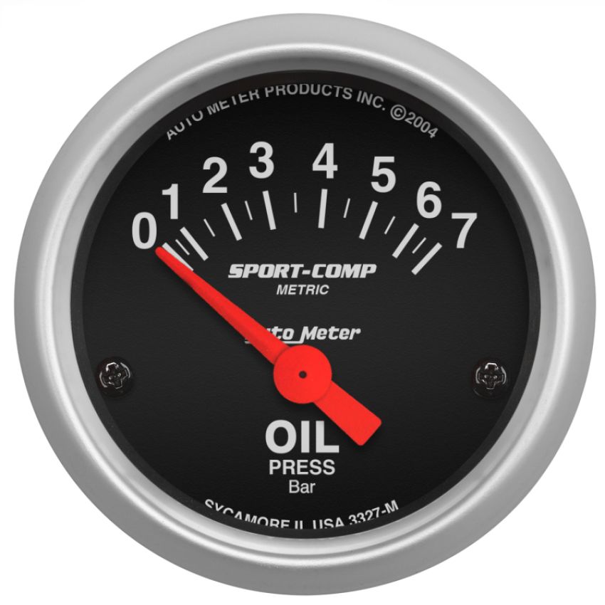 AutoMeter 3327-M GAUGE, OIL PRESSURE, 2 1/16