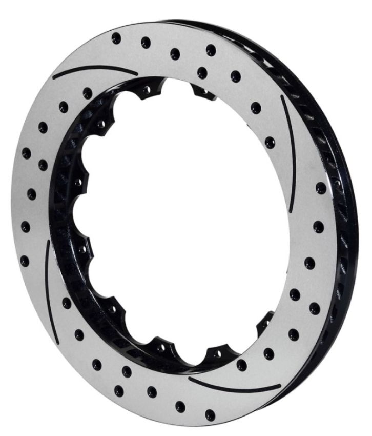 Wilwood 160-14635-BK Rotor GT Curved Vane Rotor Spec-37 Iron 72 CV 12 x 8.75 Right Hand Side