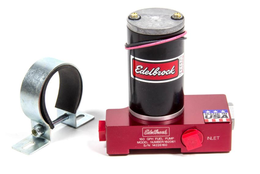 EDELBROCK EDE182061 Carb Electric Fuel Pump 160GPH @ 12psi Red