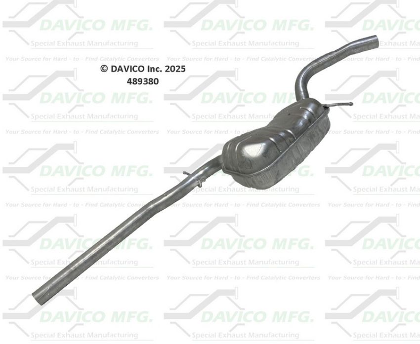 Davico Mfg 489380 Direct fit muffler assembly