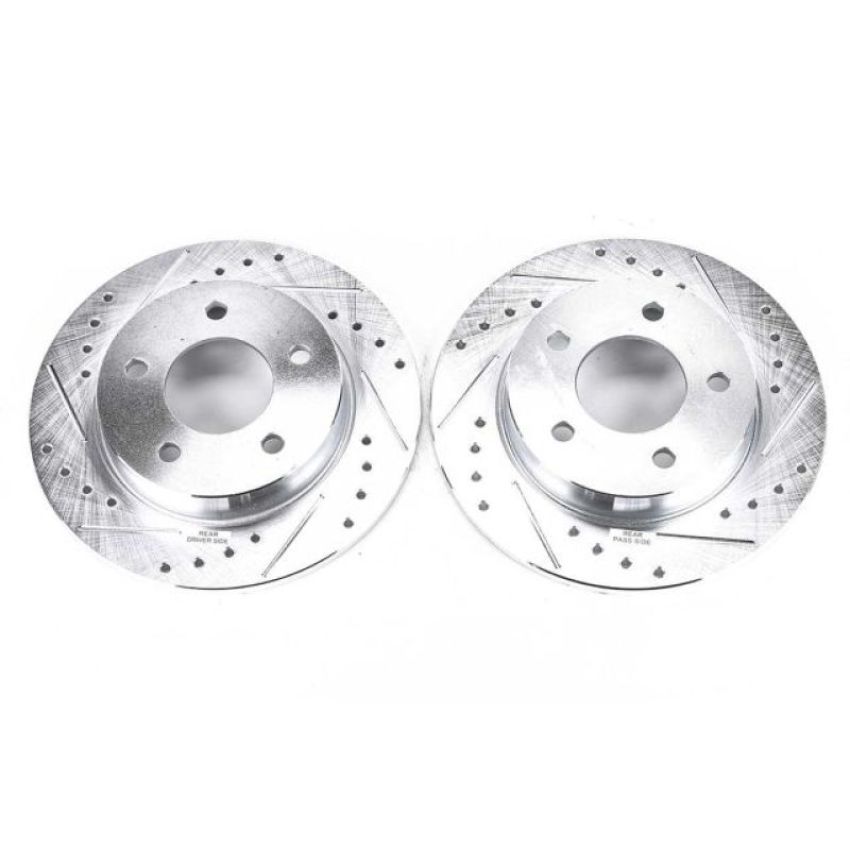 PowerStop JBR1114XPR PowerStop Evolution Performance Drilled, Slotted & Plated Brake Rotor Pair