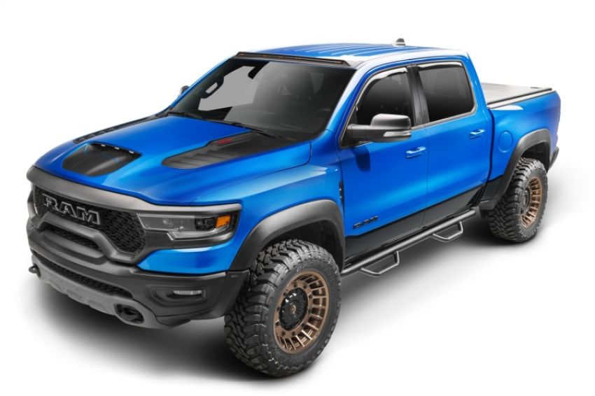 N-Fab D1980CC-TX Nerf Step 2019 Dodge Ram 1500 Crew Cab 5.7ft Bed - Tex. Black - Cab Length - 3in
