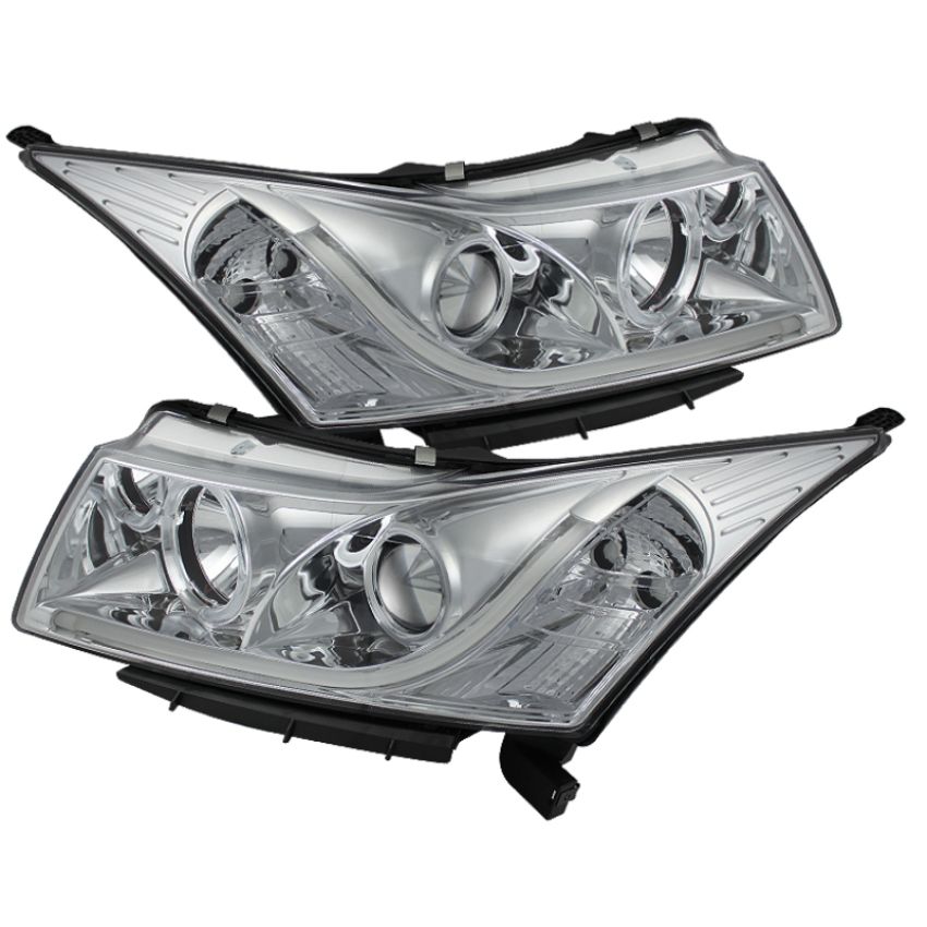 SPYDER 5074171 Projector Headlights - Light Tube - DRL - Chrome