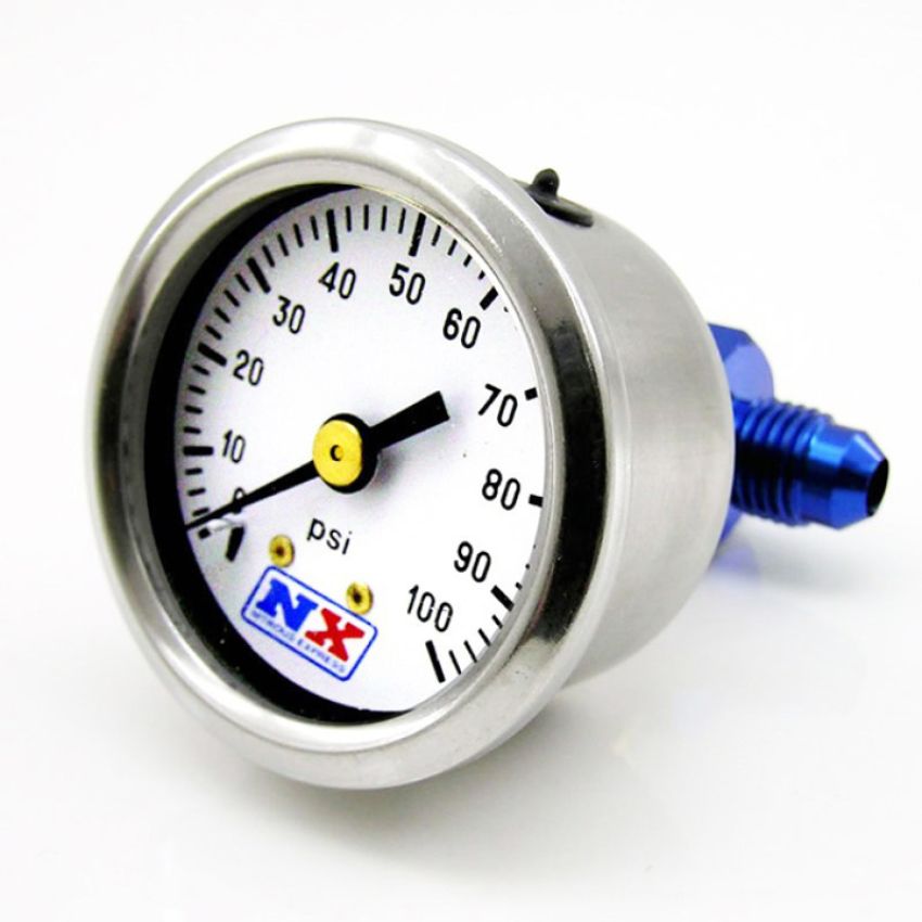 Nitrous Express 15512 FUEL PRESSURE GAUGE (0-100 PSI W/MANIFOLD)