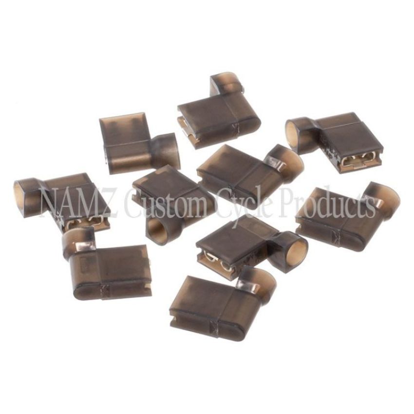 NAMZ NIS-BFC .25in Female Black Flag Terminal - 10 Pack (HD 9898)