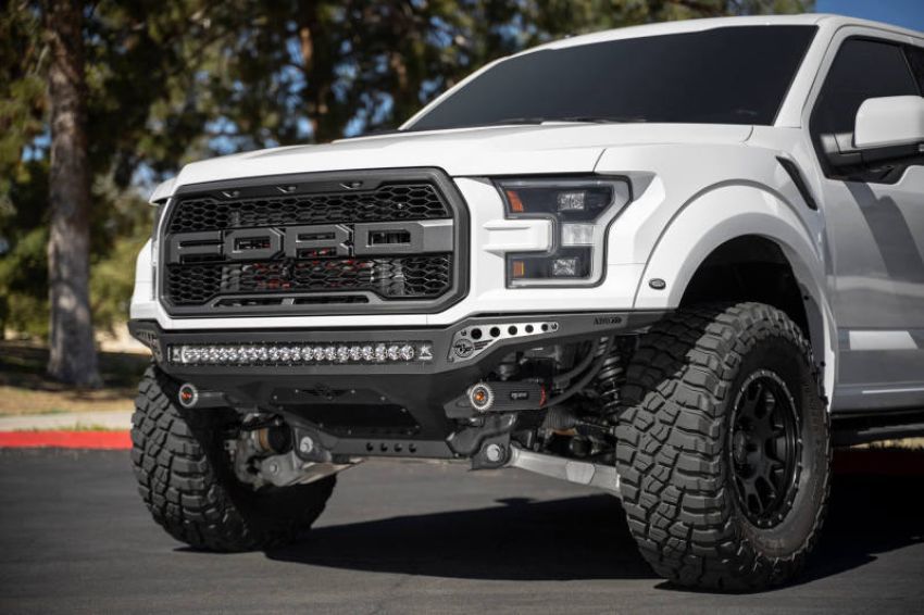 Addictive Desert Designs F114922770103 17-20 Ford F-150 Raptor Rock Fighter Frame Cut Front Bumper