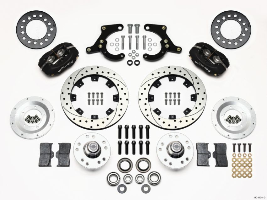 Wilwood 140-11011-D Forged Dynalite Front Kit 11.75in Drilled 59-64 Chevy Impala / 63-64 Corvette