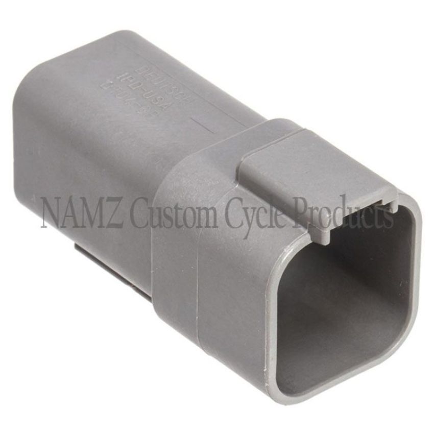 NAMZ DR-6G Deutsch DT Series 6-Wire Receptacle & Wedgelock - Gray (Repl. HD 72126-94GY)