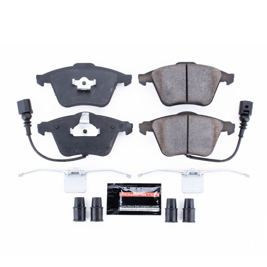 PowerStop Z23-915C PowerStop - Z23 Daily Driver Carbon-Fiber Ceramic Brake Pads with Hardware Kit