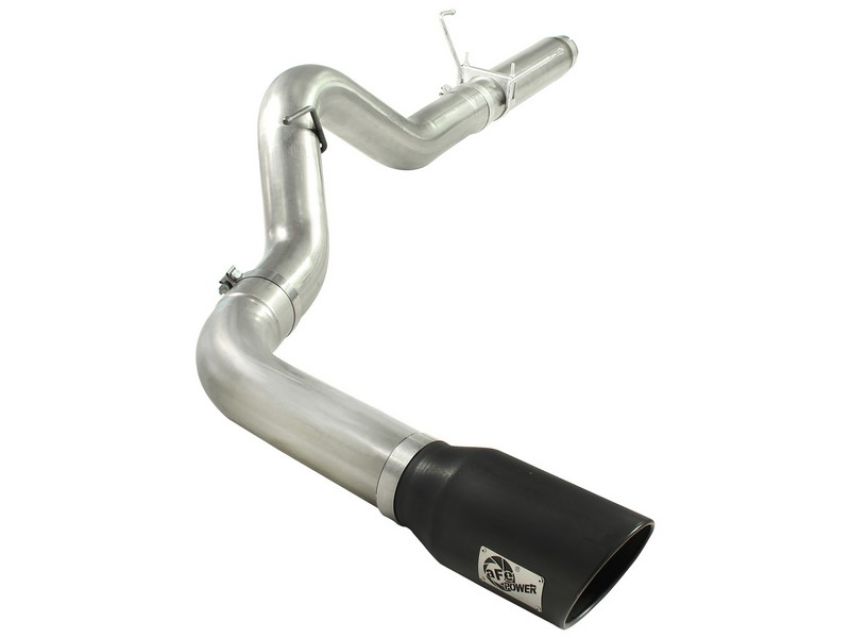 aFe Power 49-02016-B ATLAS 5 IN Aluminized Steel DPF-Back Exhaust System w/Black Tip