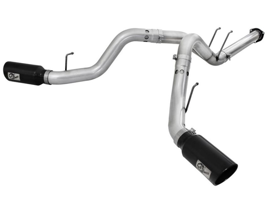 aFe Power 49-03065-B ATLAS 4 IN Aluminized Steel DPF-Back Exhaust System w/Black Tip