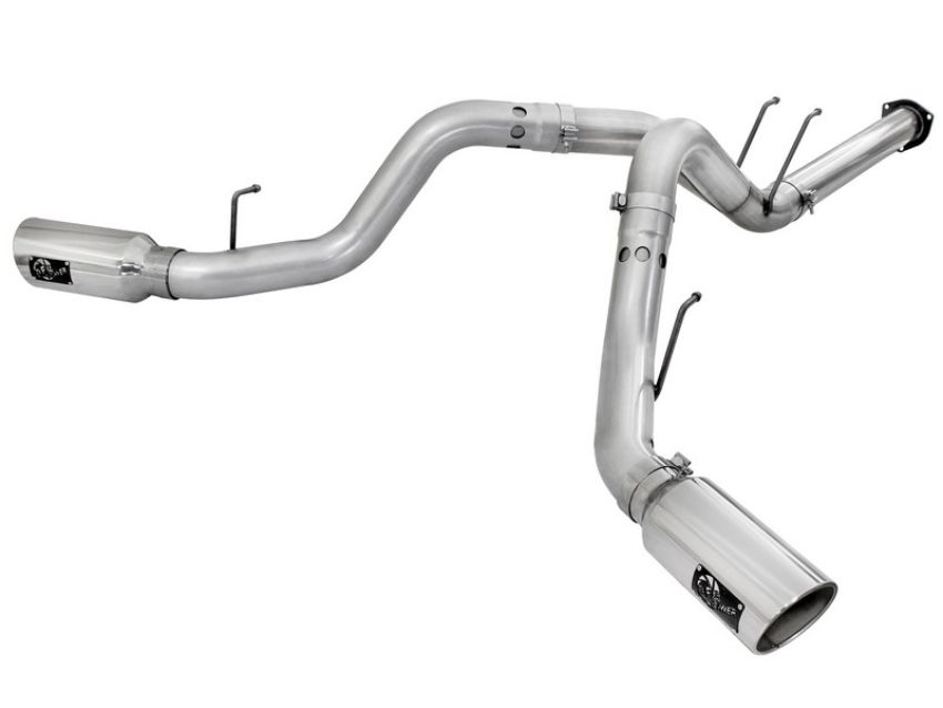 aFe Power 49-03065-P ATLAS 4 IN Aluminized Steel DPF-Back Exhaust System w/Polished Tip