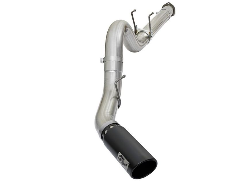 aFe Power 49-03090-B ATLAS 5 IN Aluminized Steel DPF-Back Exhaust System w/Black Tip