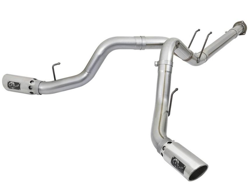 aFe Power 49-03092-P ATLAS 4 IN Aluminized Steel DPF-Back Exhaust System w/Polished Tip