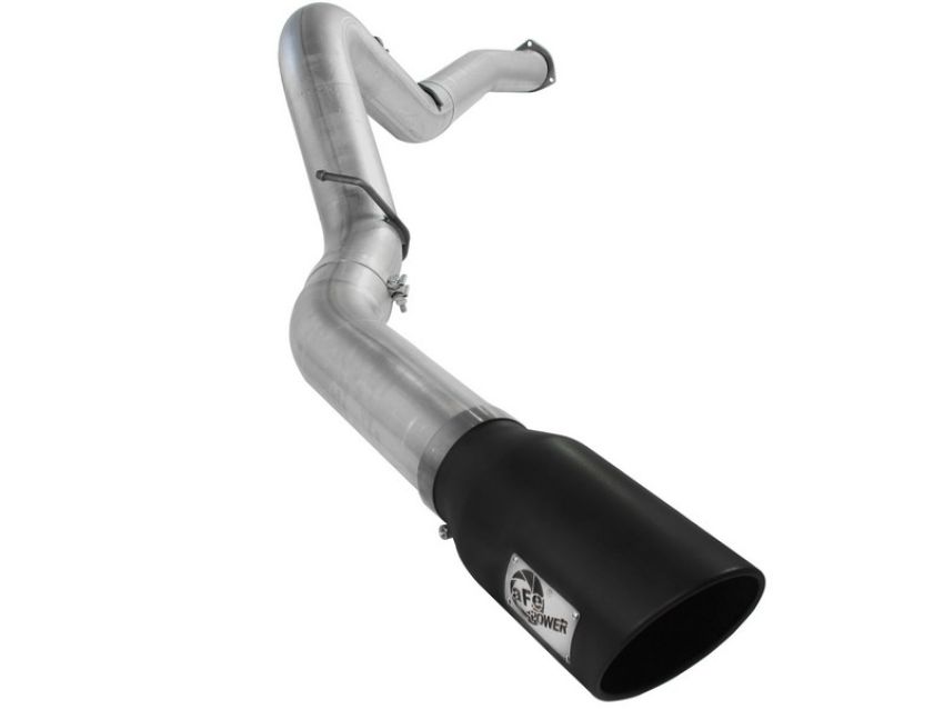 aFe Power 49-04040-B ATLAS 5 IN Aluminized Steel DPF-Back Exhaust System w/Black Tip