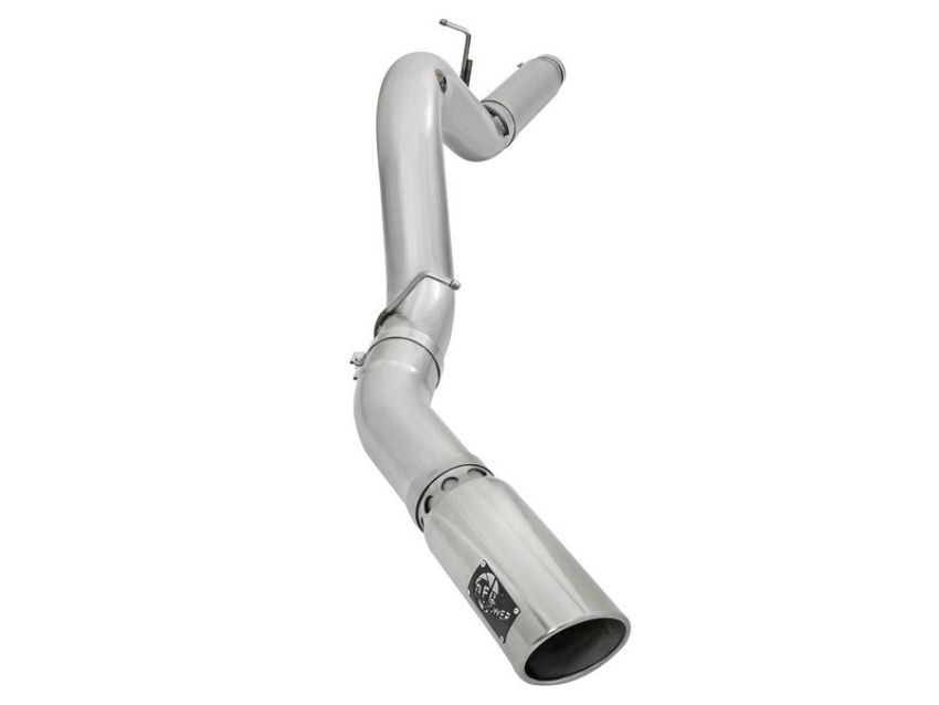 aFe Power 49-04081-P ATLAS 5 IN Aluminized Steel DPF-Back Exhaust System w/Polished Tip