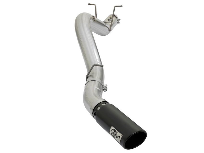 aFe Power 49-04085-B ATLAS 4 IN Aluminized Steel DPF-Back Exhaust System w/Black Tip