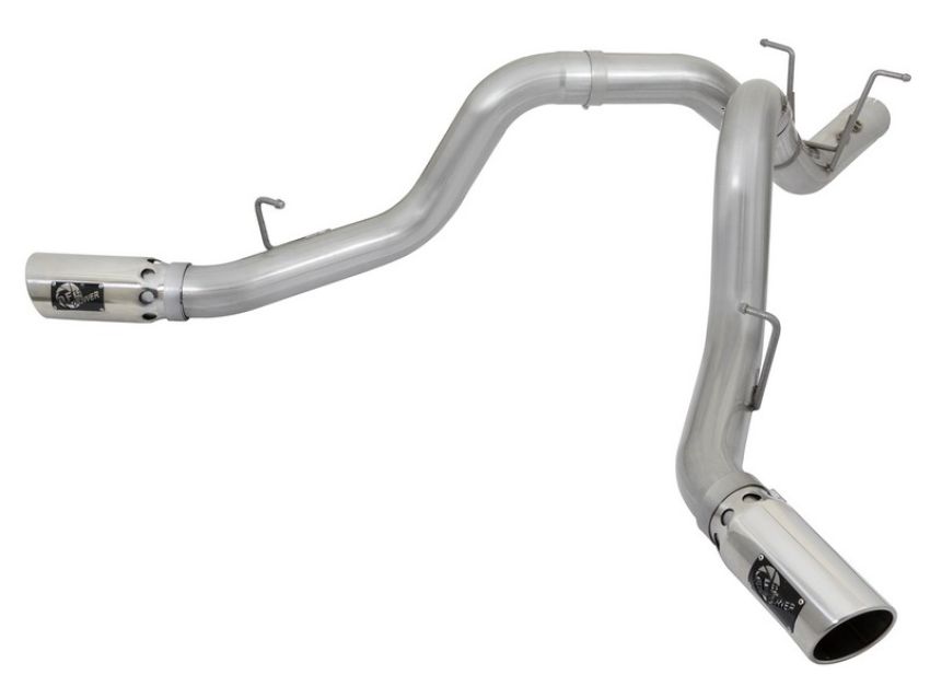 aFe Power 49-04086-P ATLAS 4 IN Aluminized Steel DPF-Back Exhaust System w/ Polished Tip