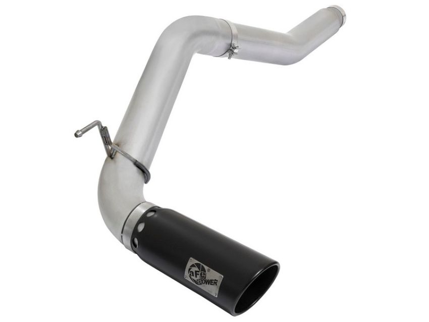 aFe Power 49-06112-B ATLAS 5 IN Aluminized Steel DPF-Back Exhaust System w/Black Tip