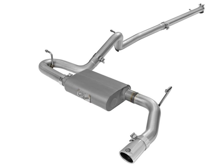 aFe Power 49-08044-1P Scorpion 2-1/2 IN Aluminized Steel Cat-Back Exhaust System w/ Polished Tip