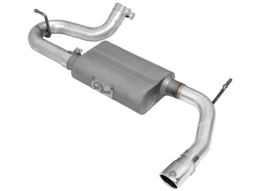 aFe Power 49-08047-P Scorpion 2-1/2 IN Aluminized Steel Axle-Back Exhaust System w/ Polished Tip