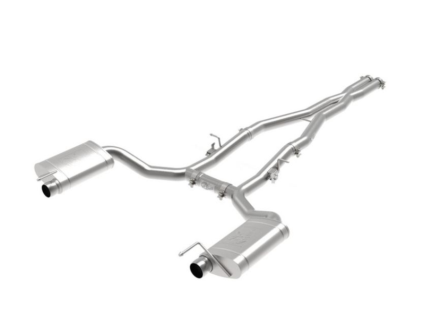 aFe Power 49-32070 MACH Force-Xp 3 IN Cat-Back Exhaust System w/ Exhaust Valve Bracket