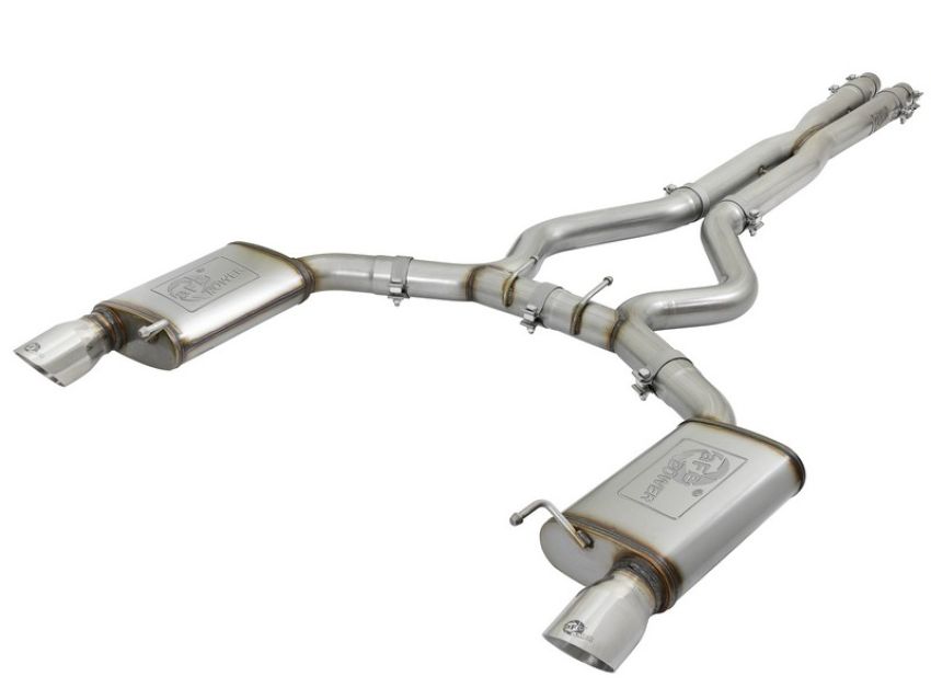 aFe Power 49-33072-1P MACH Force-Xp 3 IN 304 Stainless Steel Cat-Back Exhaust System w/Polished Tip