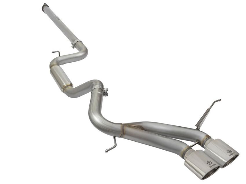 aFe Power 49-33083-P Takeda 3 IN 304 Stainless Steel Cat-Back Exhaust System w/Polished Tip