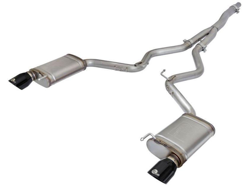aFe Power 49-33084-B MACH Force-Xp 3 IN to 2-1/2 IN Stainless Steel Cat-Back Exhaust w/ Black Tip