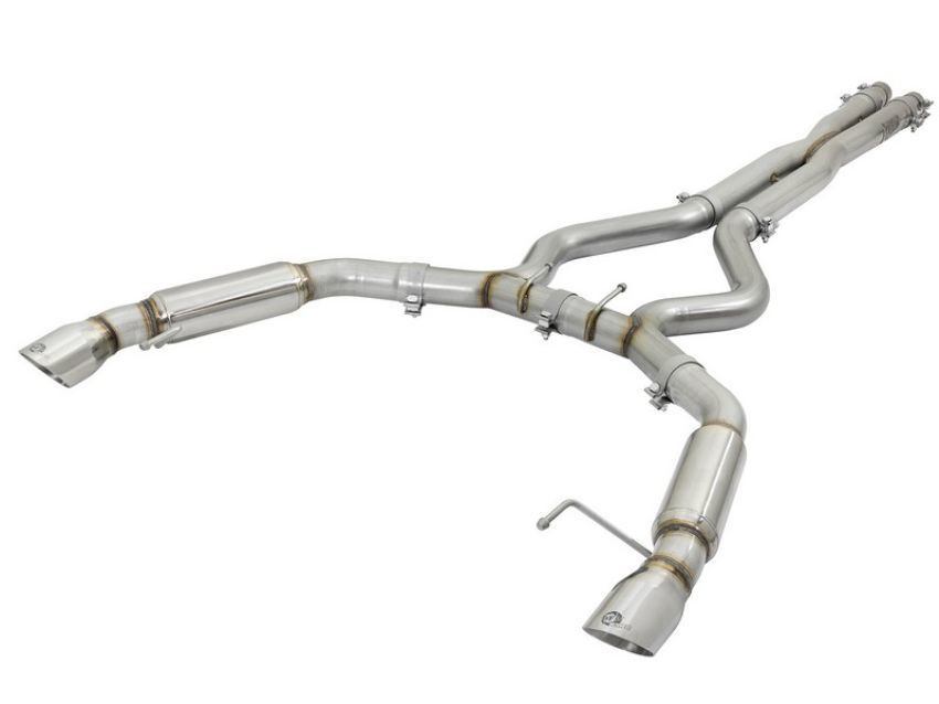 aFe Power 49-33088-P MACH Force-Xp 304 Stainless Steel Cat-Back Exhaust System w Muffler Polished Tip