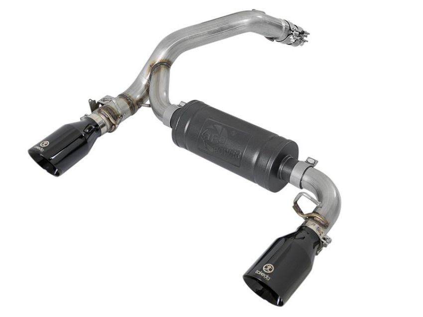 aFe Power 49-33104-B Takeda 3 IN 304 Stainless Steel Axle-Back Exhaust System w/ Black Tip