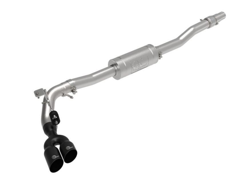 aFe Power 49-33111-B Rebel Series 3 IN 304 Stainless Steel Cat-Back Exhaust System w/ Black Tips