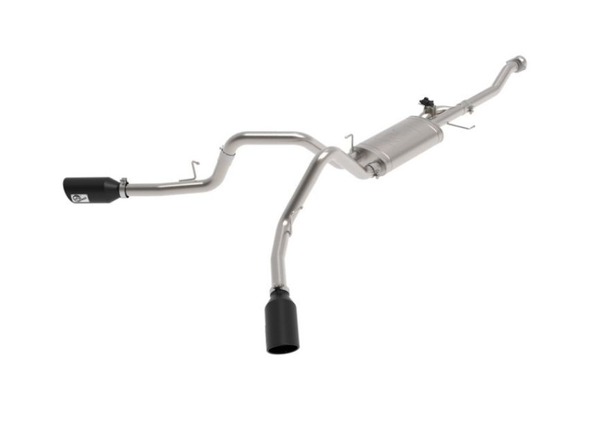 aFe Power 49-33129-B Gemini XV 3 IN 304 Stainless Steel Cat-Back Exhaust System w/ Cut-Out Black
