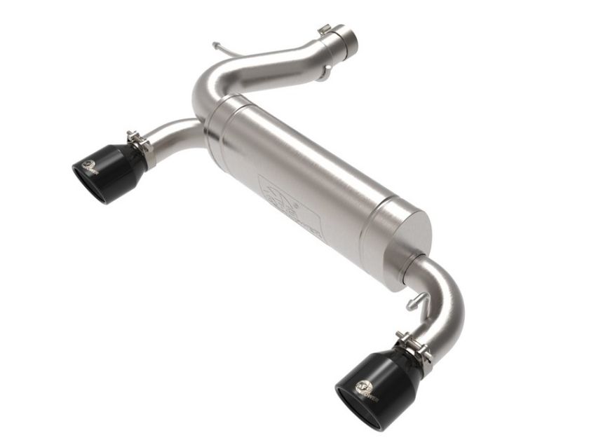 aFe Power 49-33137-B Vulcan Series 3 IN to 2-1/2 IN Stainless Steel Axle-Back Exhaust System Black